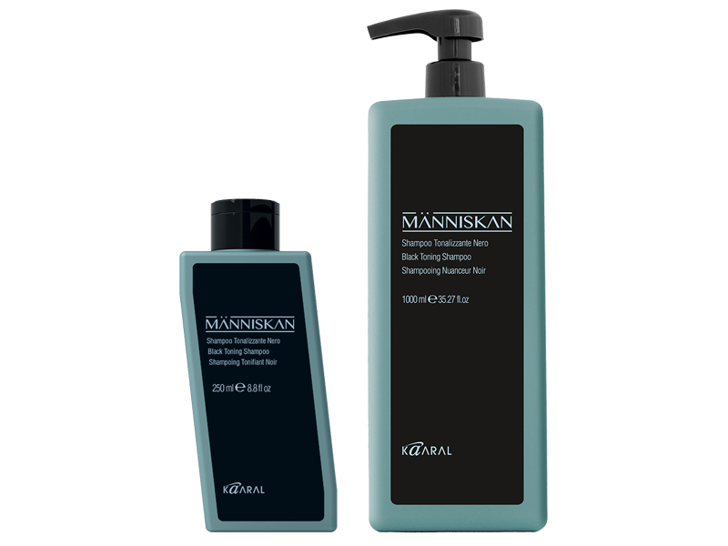Människan Black Toning Shampoo - čierny tónovací šampón