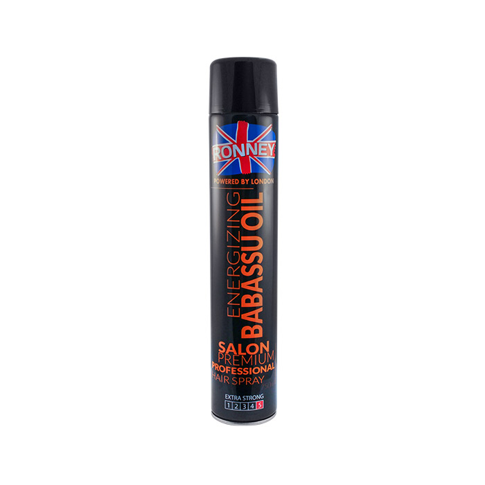 Ronney Hair spray Energizing Babassu oil - lak na vlasy s babasovým olejom, 750ml