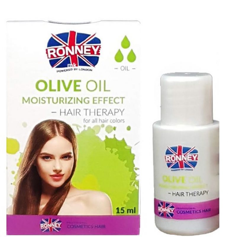Ronney Professional Hair Oil Olive Oil Moisturizing Effect - olej pro suché vlasy, 15ml