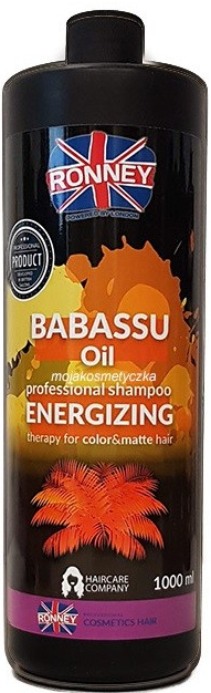 Ronney Professional Shampoo Babassu Oil Energizing Therapy - šampón na vlasy s babasovým olejom, 1000ml