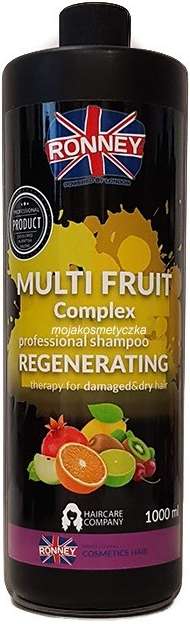 Ronney Professional Shampoo Multi Fruit Complex Regenerating Therapy - regeneračný šampón pre poškodené vlasy, 1000ml
