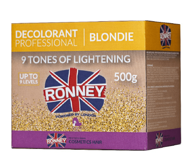 Ronney Professional dust free bleaching powder Blondie 9 - melírovací prášok pre blond vlasy, 500g