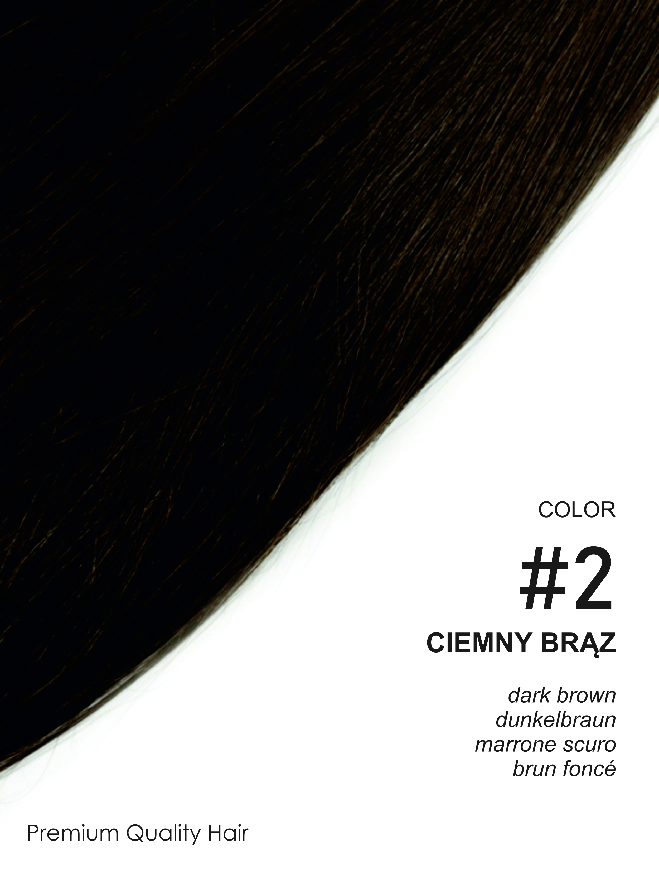 Beauty for You Slovanské vlasy - rovné prameny s plochým hrotem, vlasy 40 cm, pro keratinovou nebo ultrazvukovou metodu