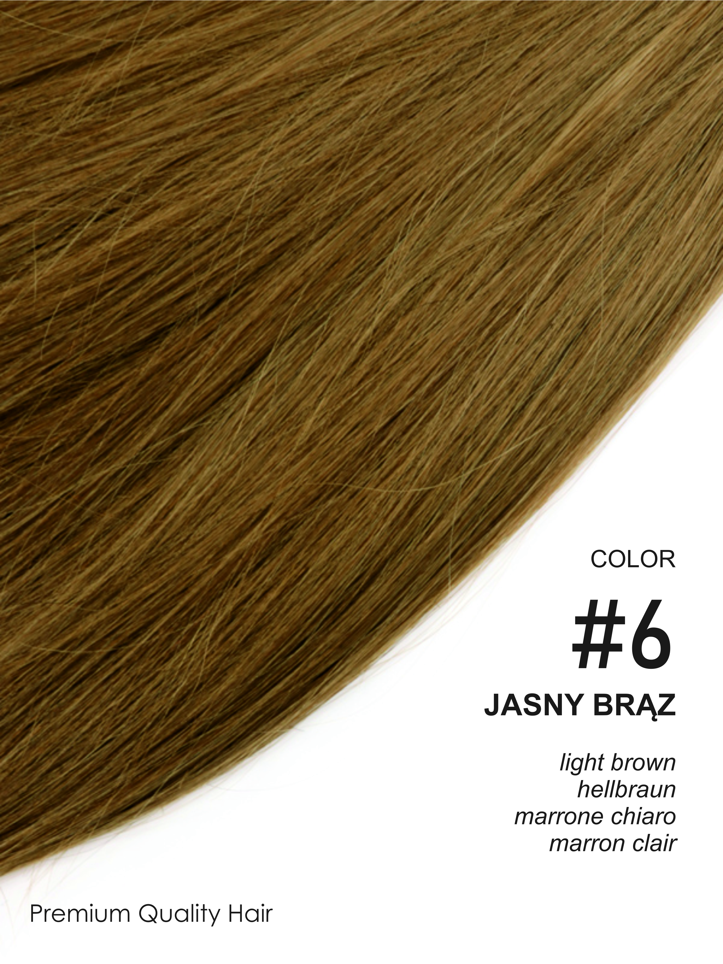 Beauty for You Slovanské vlasy - rovné pramene s plochým hrotom, vlasy 40 cm, pre keratínovú alebo ultrazvukovú metódu