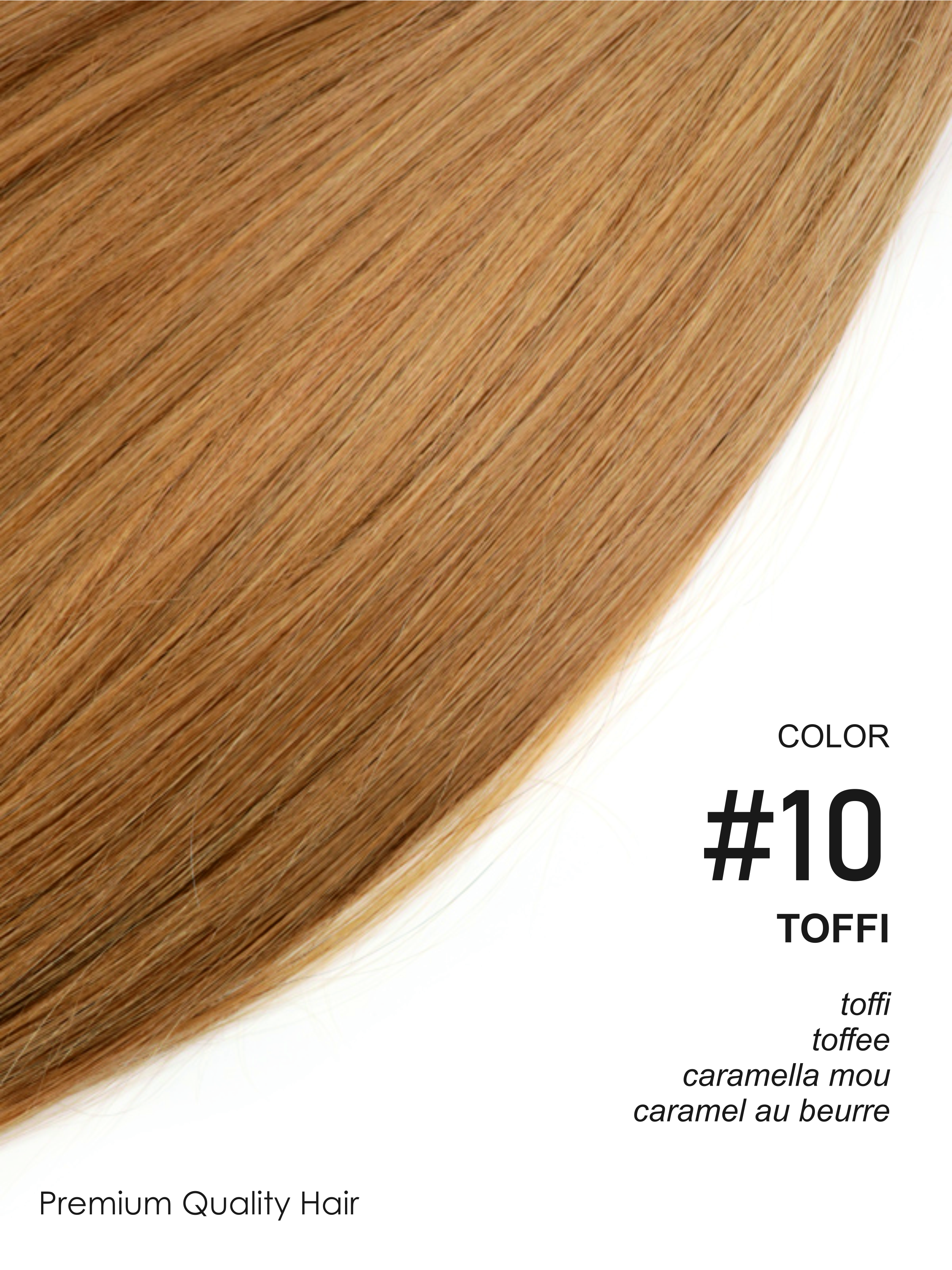 Beauty for You Slovanské vlasy - rovné pramene s plochým hrotom, vlasy 51 cm, pre keratínovú alebo ultrazvukovú metódu