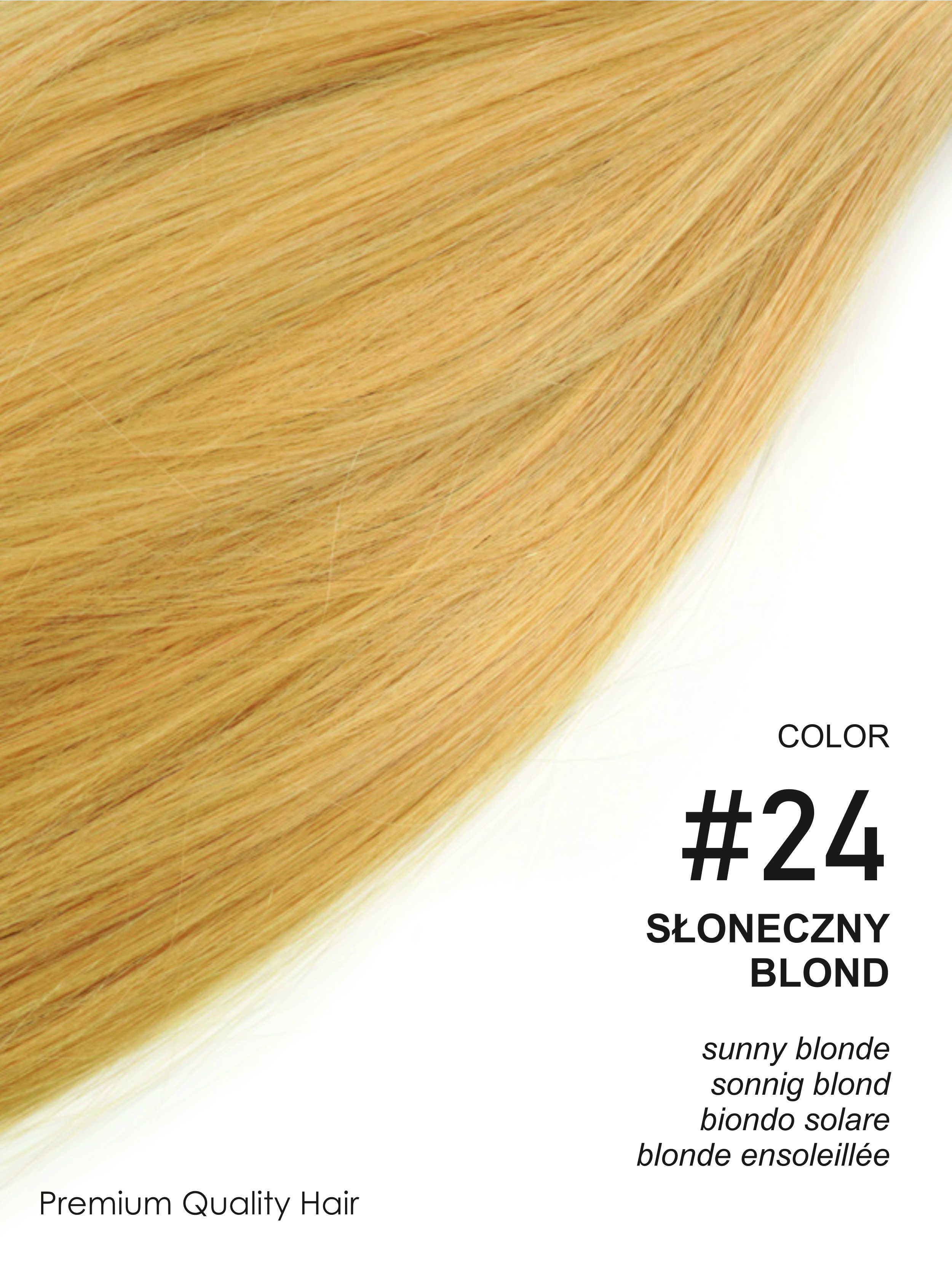 Beauty for You Slovanské vlasy - rovné pramene s plochým hrotom, vlasy 51 cm, pre keratínovú alebo ultrazvukovú metódu