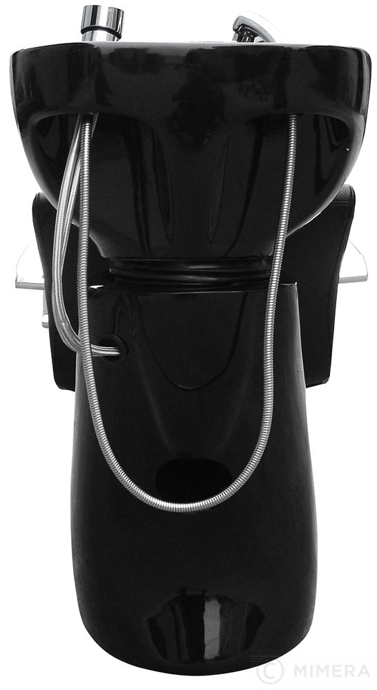 Kadeřnický mycí box GATSBY - černé umyvadlo, matná černá