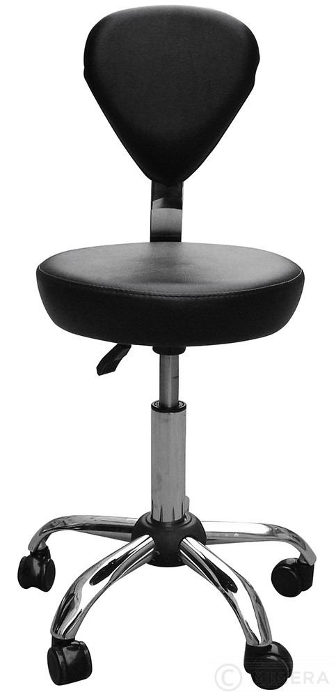 Kadeřnická stolička FINN matná černá