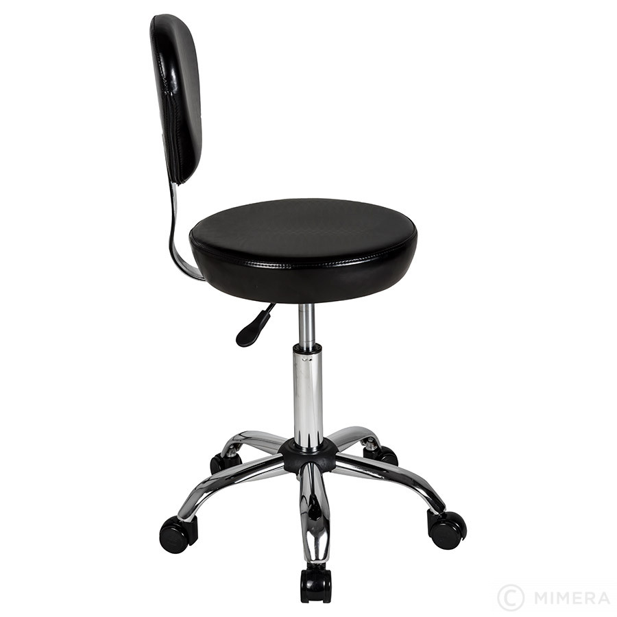 Kadeřnická stolička FINN lesklá černá