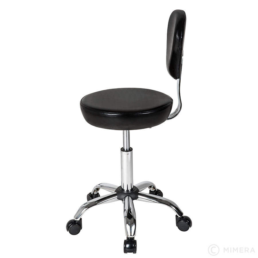 Kadeřnická stolička FINN lesklá černá