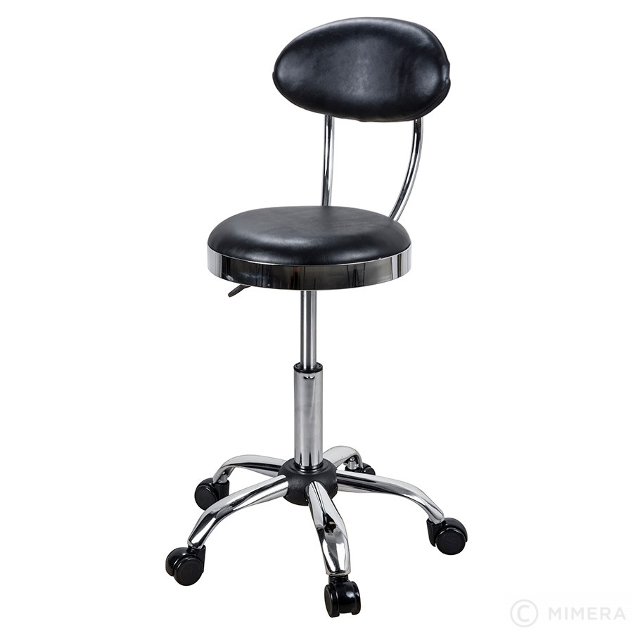 Kadeřnická stolička CAMDEN matná černá