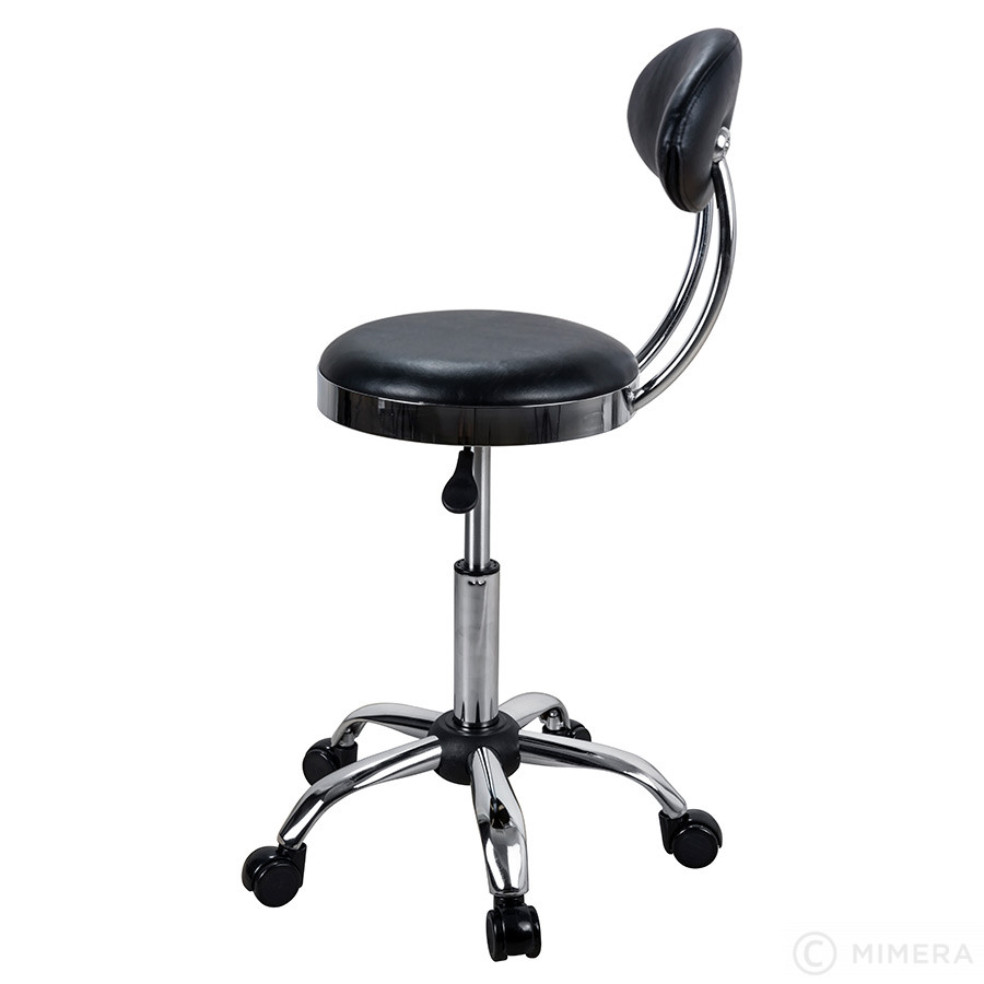 Kadeřnická stolička CAMDEN matná černá
