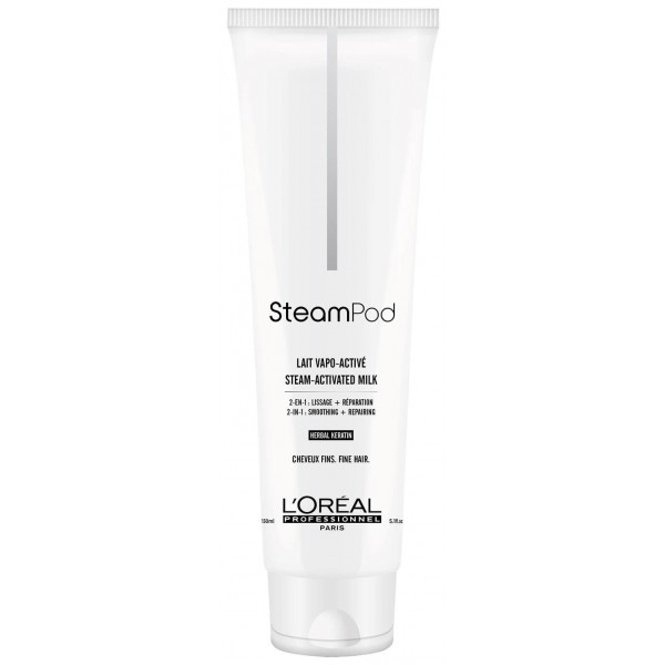 L'Oréal SteamPod Actived Milk Fine Hair - vyplňující mléko pro uhlazení jemných vlasů, 150 ml