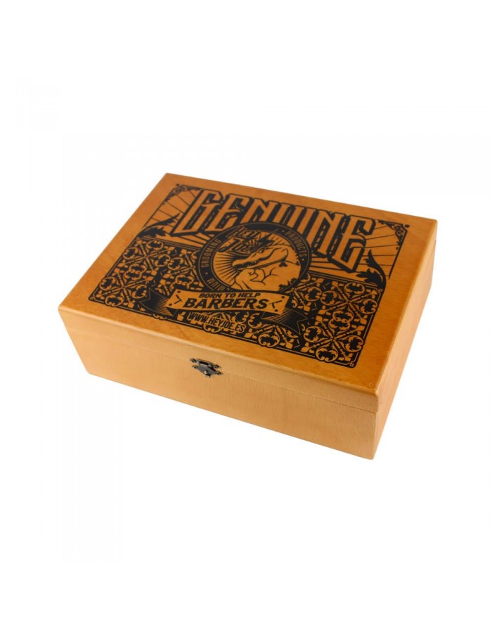 AKCE: Hey Joe! Pomade Box - sada pomád - 5x Pomade strong, 100 ml + 5x Pomade Duo, 100 ml + 5x Pomade Gold, 100 ml + dřevěný box