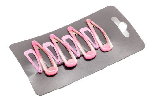 IzA Slides Pink - detské sponky, ružové, 8 ks