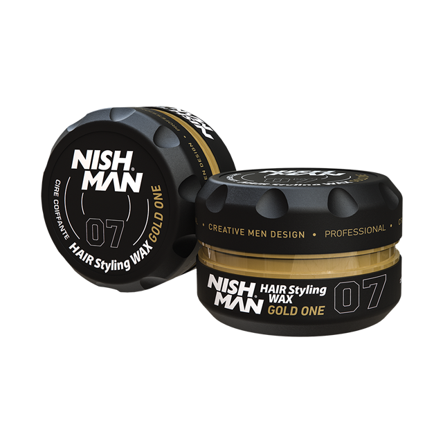 Nishman Hair Styling Wax Gold One 07 - vosk na vlasy s leskem, 150 ml