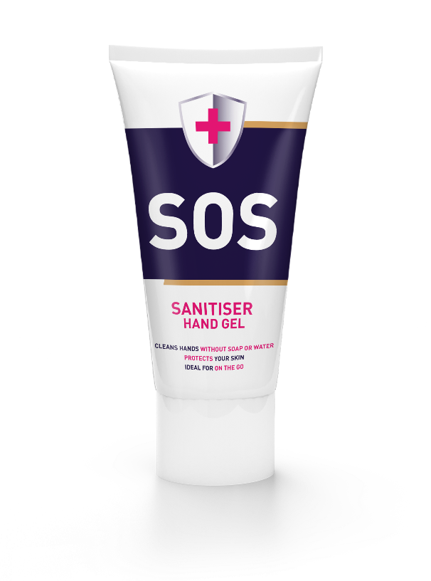 SOS dezinfekčný gél na ruky, 65 ml