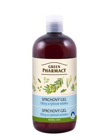 Green Pharmacy olivy a ryžové mlieko - sprchový gél, 500ml