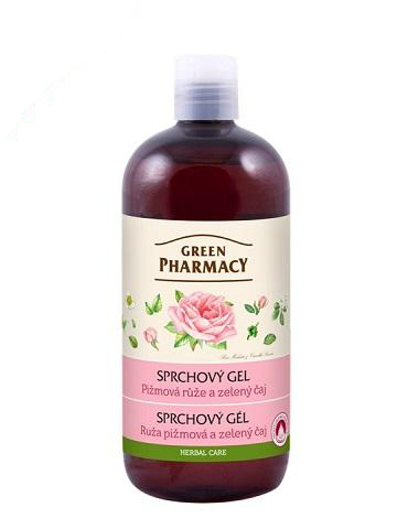 Green Pharmacy pižmová ruža a zelený čaj - sprchový gél, 500ml
