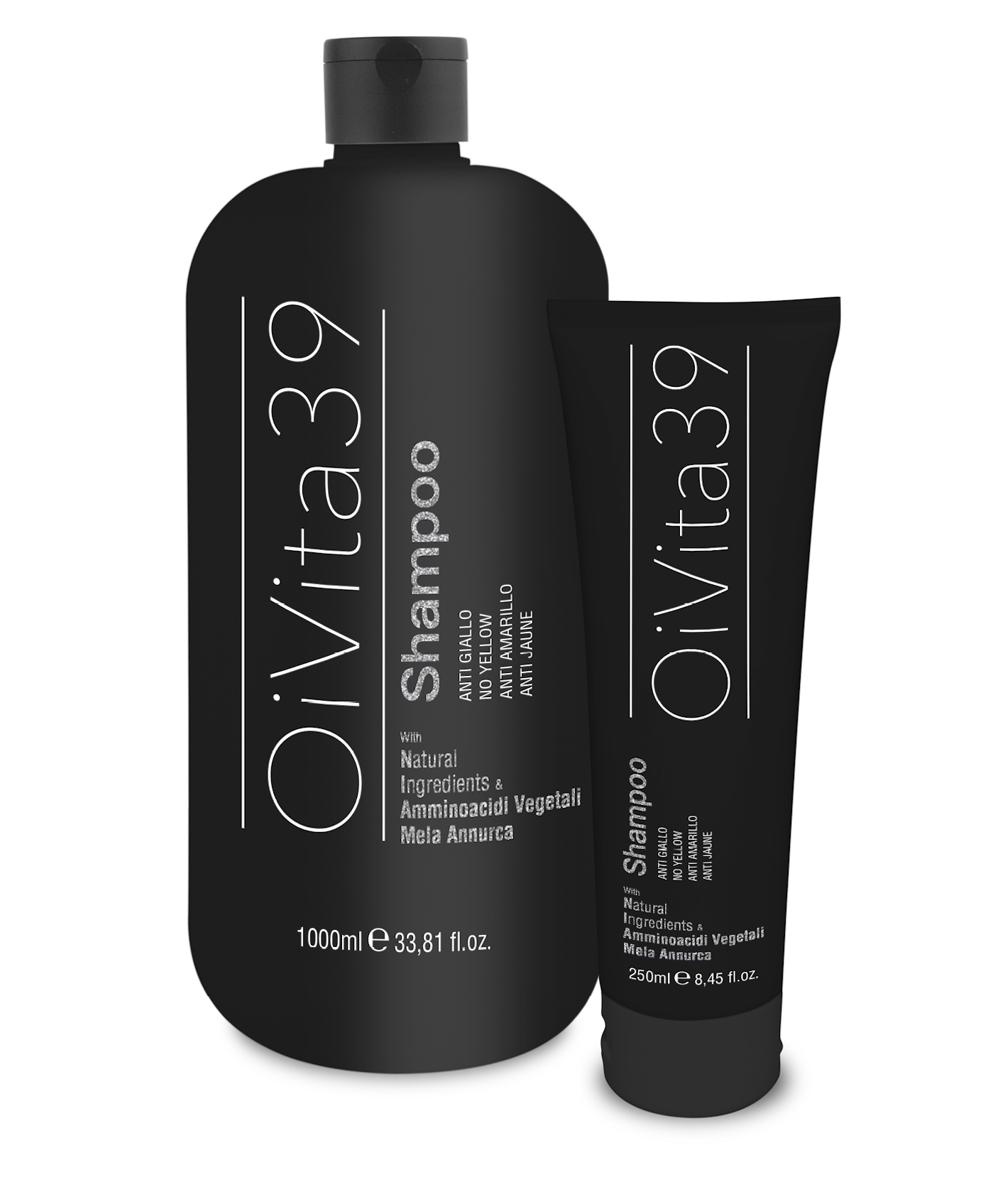 OiVita 39 Antigiallo Shampoo - šampon na šedivé, zesvětlené a odbarvované vlasy