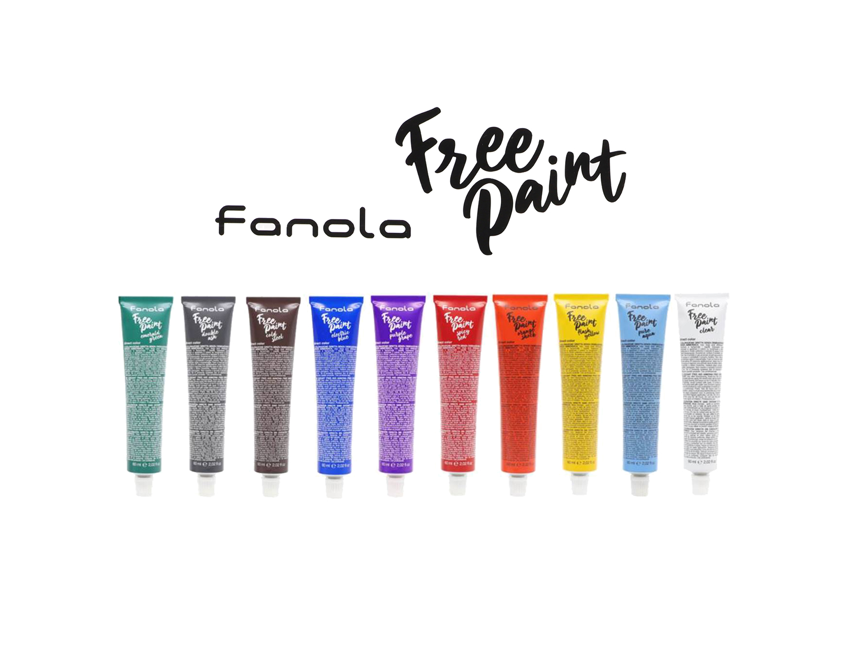 Fanola Free Paint - semipermanentné farby na vlasy, 60 ml