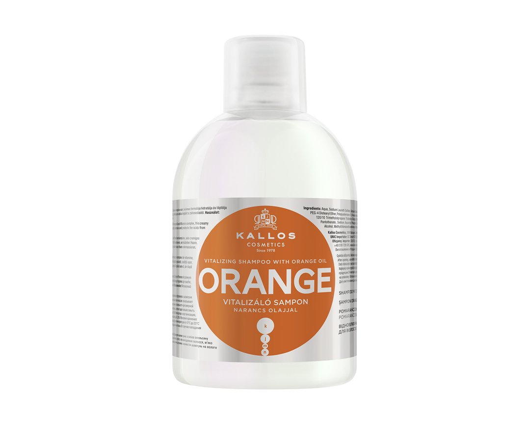 Kalos kjmn ORANGE - vyživující-hydratační šampon, 1000 ml