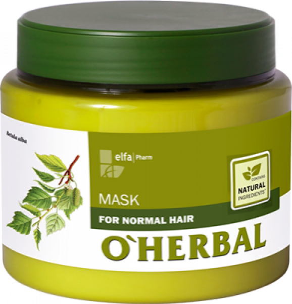 (EXP: 02/2021) O´HERBAL For Normal hair - maska pre každodennú starostlivosť, 500 ml