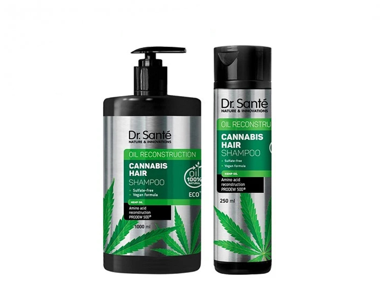 Dr. Santé Cannabis Hair Shampoo - šampón na slabé a poškodené vlasy s konopným olejom