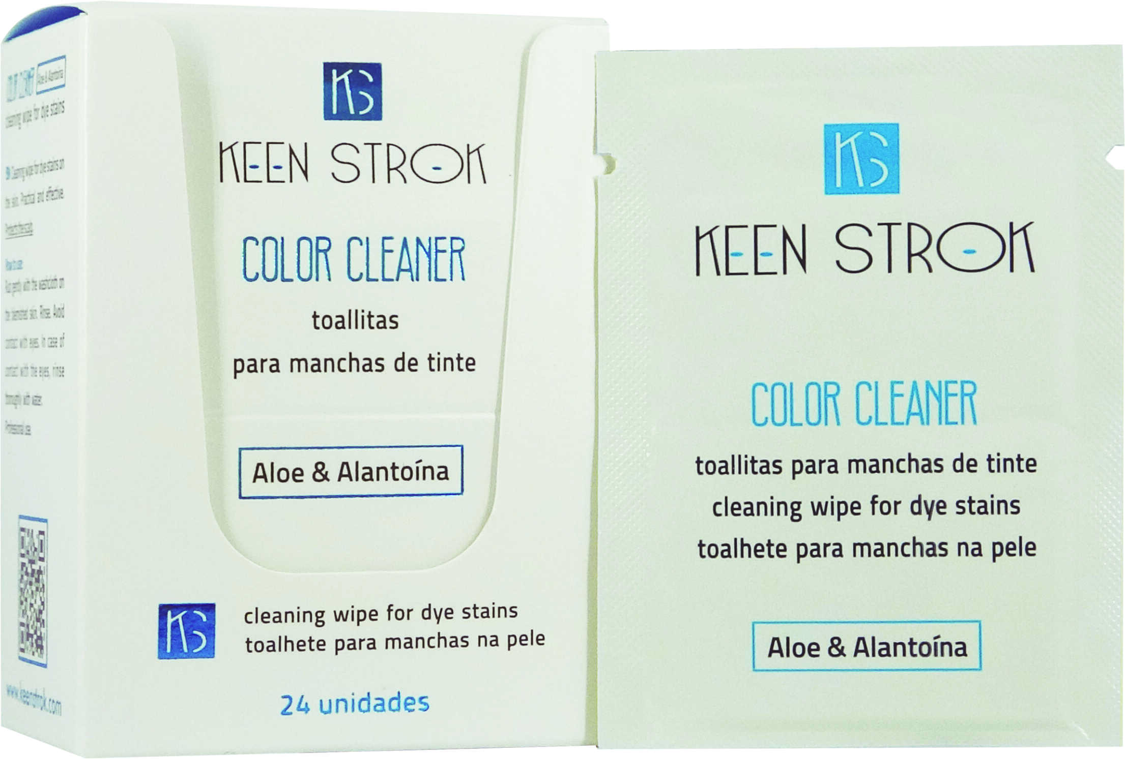 Keen Strok Color Cleaner Wipes - čistiace obrúsky na pokožku po farbení, 24 ks / bal