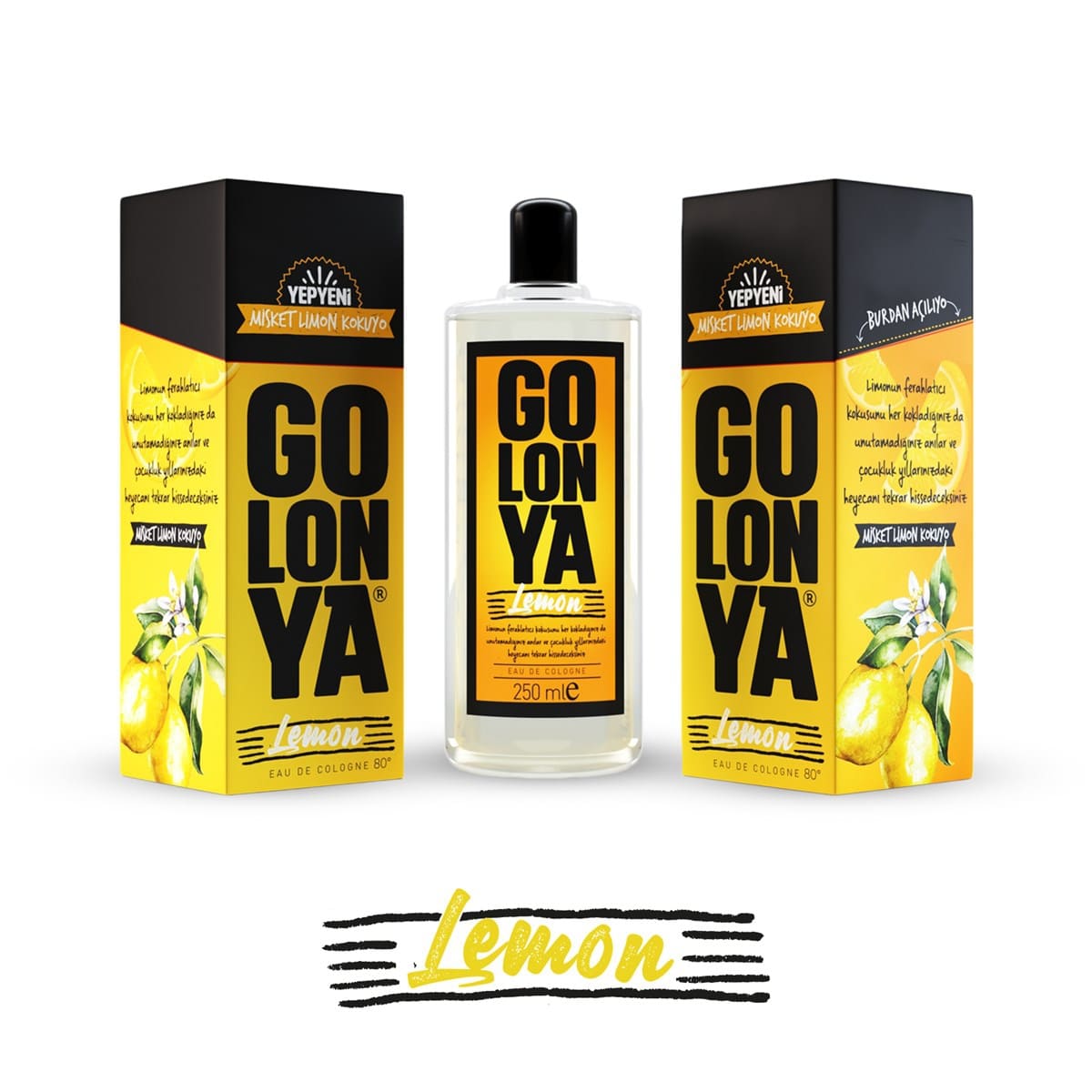 GOLONYA Lemon - kolínská voda s vůní citrónu