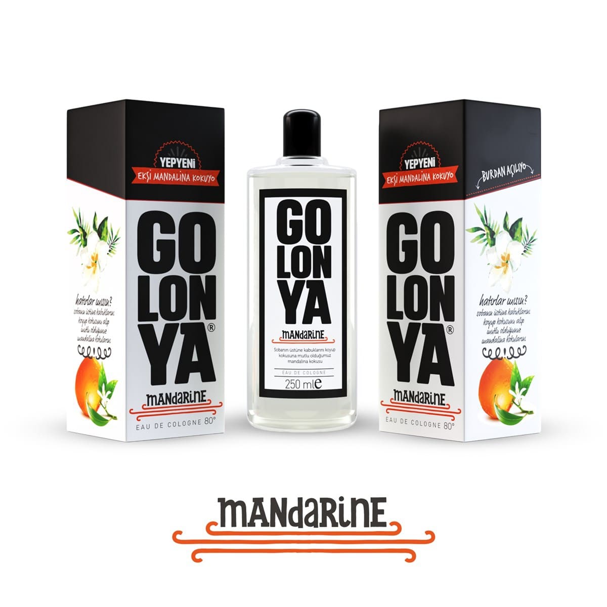 GOLONYA Mandarine - kolínska voda s vôňou kyslej mandarínky