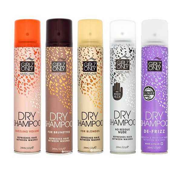 Girlz Only Dry Shampoo - suché šampony, 200 ml