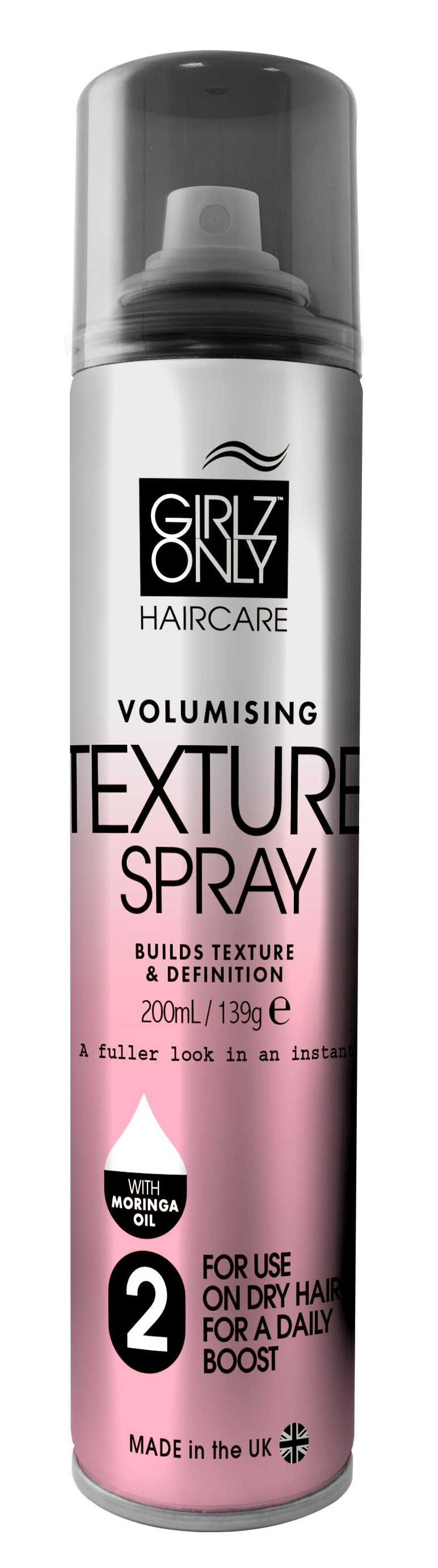 Girlz Only Volumizing Texture Spray - objemový lak so strednou fixáciou, 200 ml