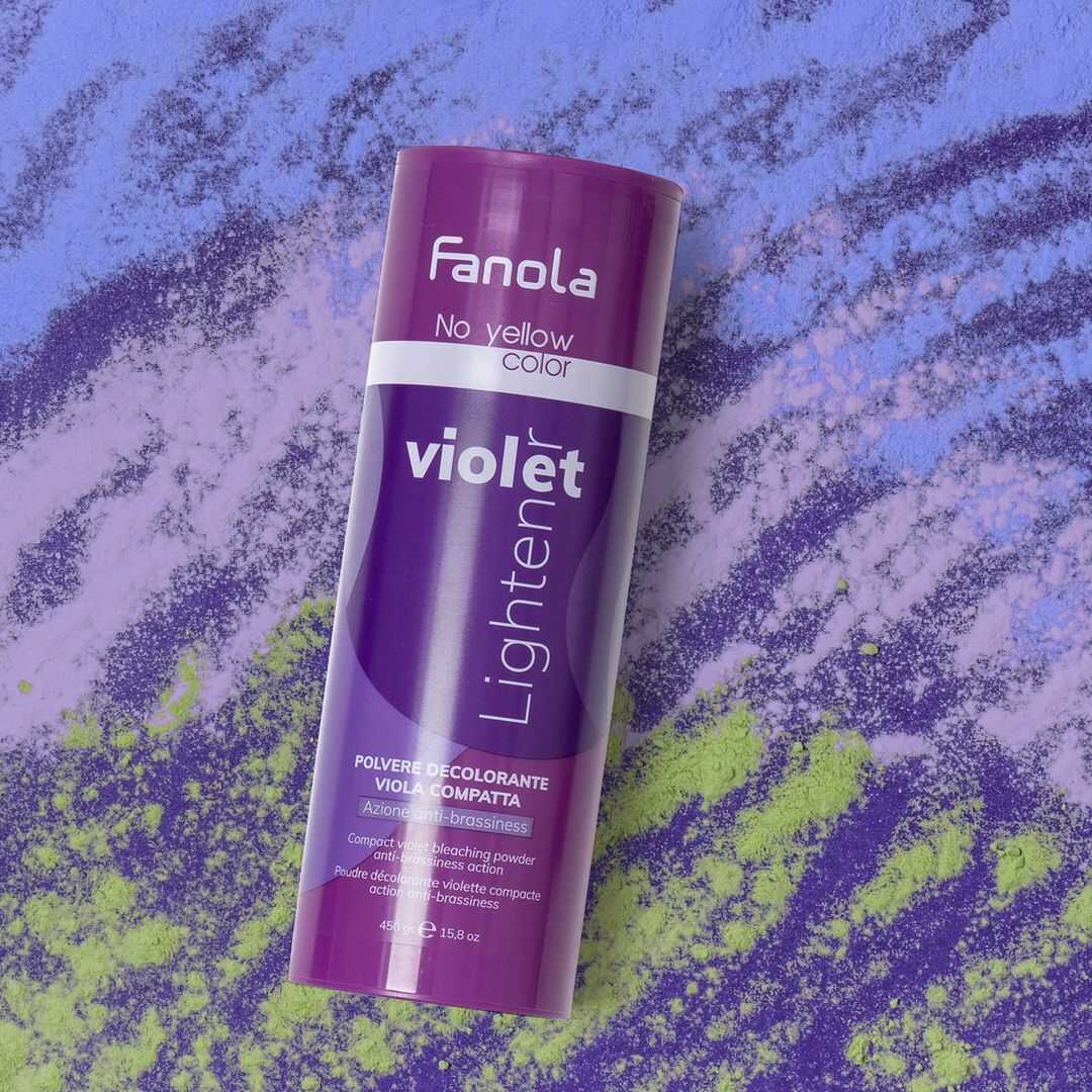 Fanola No Yellow Violet - fialový odfarbovací prášok, 450 g