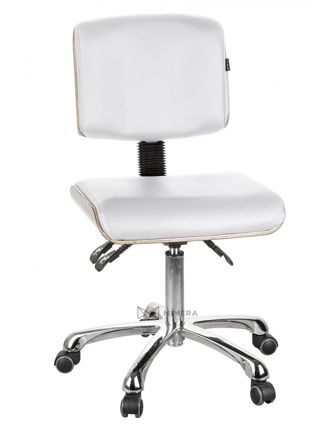 Kozmetická stolička DENY TEAK - biela