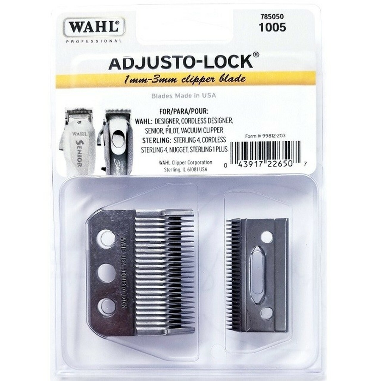 Wahl Adjusto-Lock Blade 1-3mm (99812-203) - strihacia hlava, 1-3mm