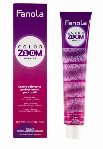 Fanola Color Zoom 10 minut Cream Hair Color - permanentní barvy na vlasy s obsahem amoniaku, 100 ml