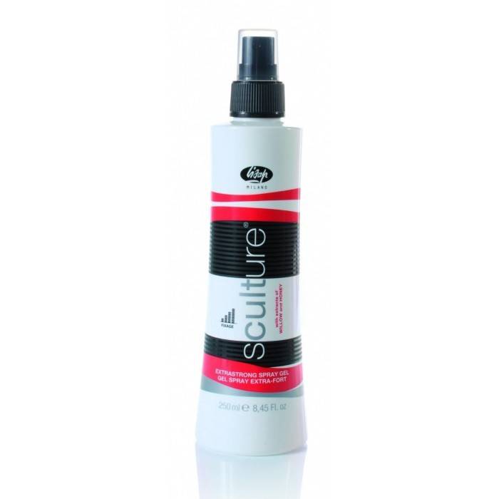 Lisap SCULTURE Extra strong spray gel - extra silný, tekutý gel na vlasy s rozprašovačem, 250 ml