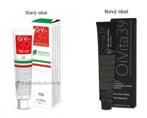 OiVita 39 Hair Cream Color PPD Free with Ammonia - profesionálna hydratačná krémová farba na vlasy, 100 ml
