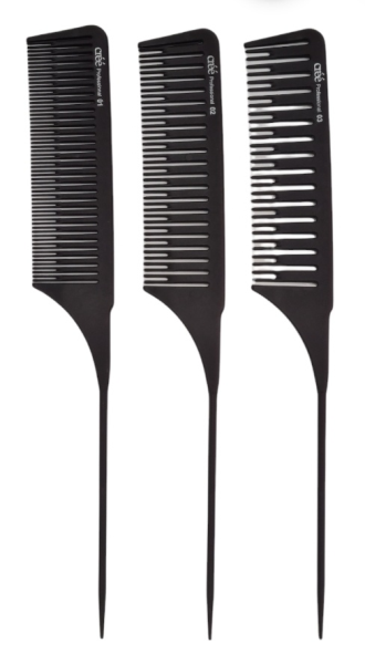 Créé Premium Multi Hair Comb Set For BabyLights, Highlights, Balayage. - melírovacie hrebene, 3 ks