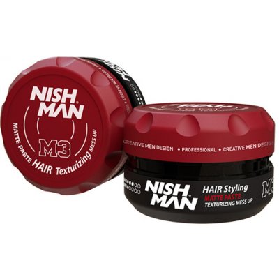 Nishman Hair Texturizing Matte Mess Up Matte Paste M3 - texturizačná matná pasta so strednou fixáciou, 100 ml