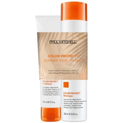 Paul Mitchell Summer Duo Color Protect Shampoo a Treatment - šampón na farbené vlasy, 300 ml a maska, 150 ml
