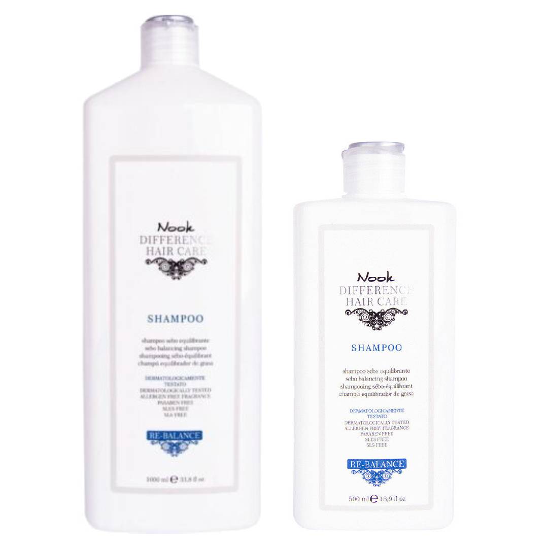 Nook Re-Balance Sebo Control Shampoo - šampon na mastné vlasy