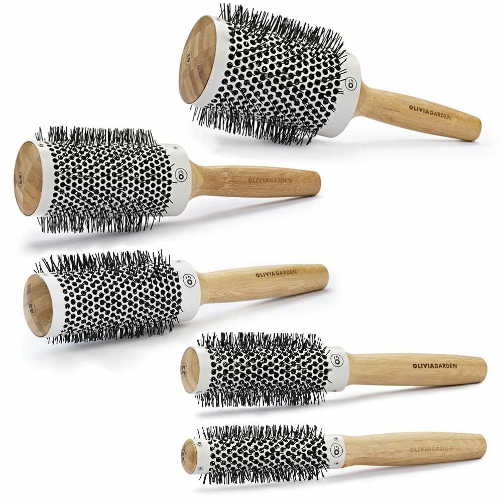 Olivia Garden Bamboo Touch Thermal Brush - bambusový lehký kartáč na foukání vlasů