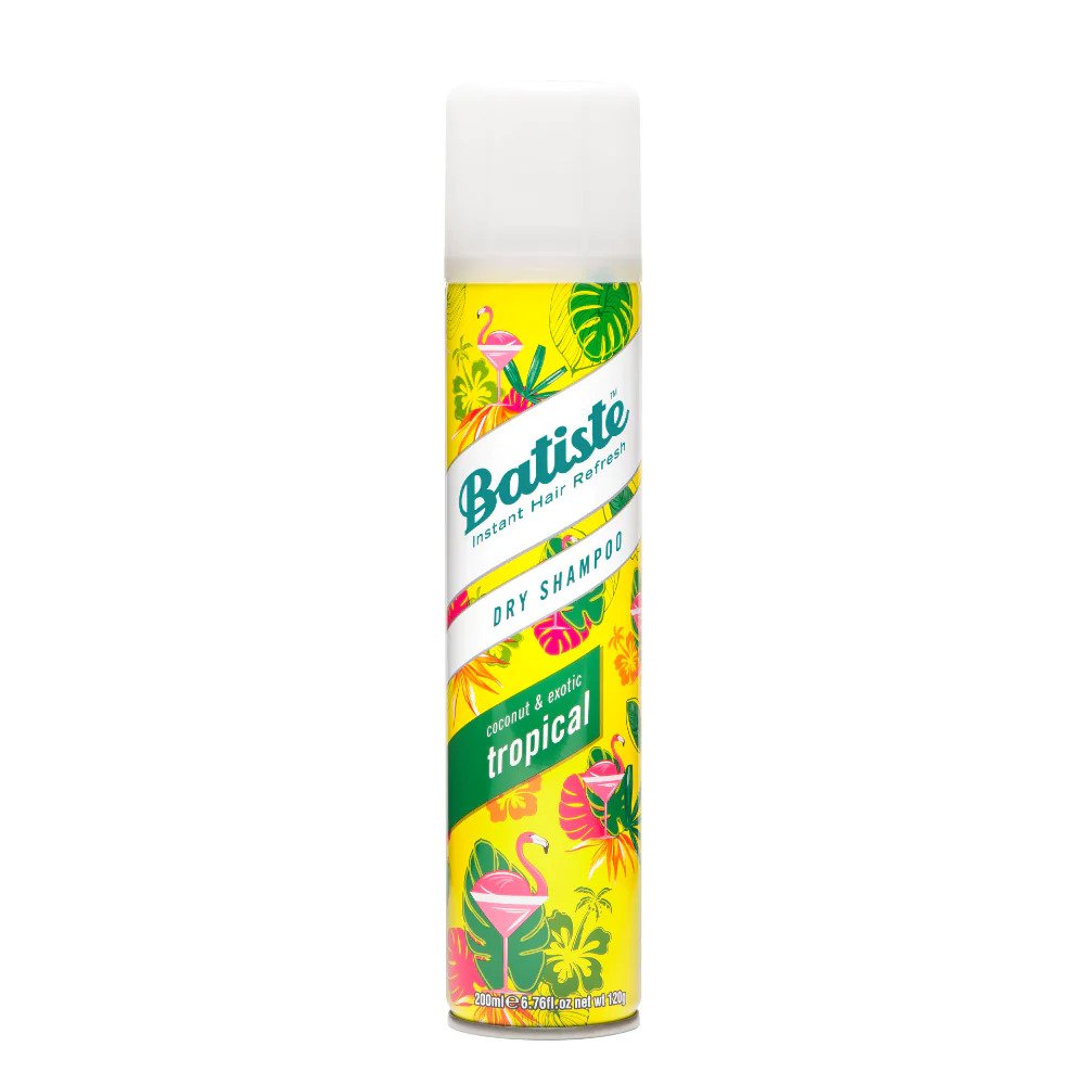 Batiste Dry Shampoo Tropical - suchý šampón s tropickou letnou vôňou, 200 ml