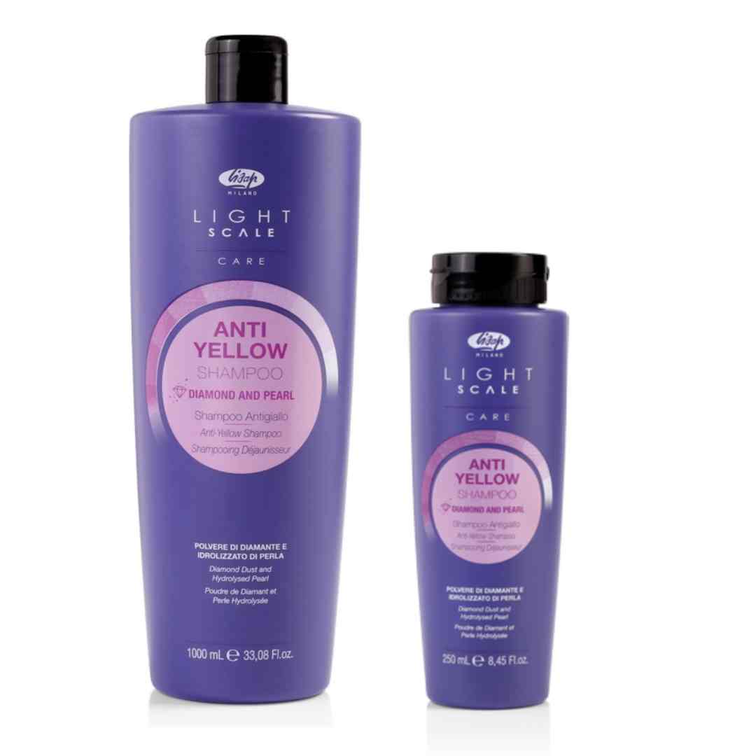 Lisap Light Scale Care AntiYellow Shampoo - šampón pre melírované, blond vlasy, proti žltým odleskom