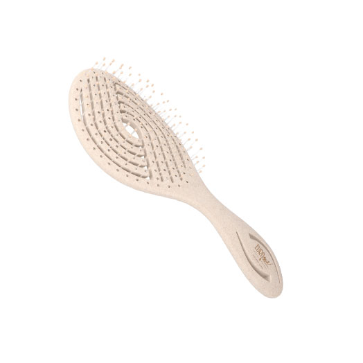 Eurostil 07539 Oval ECO Flexibile Brush - flexibilná oválna kefa na vlasy z prírodných materiálov