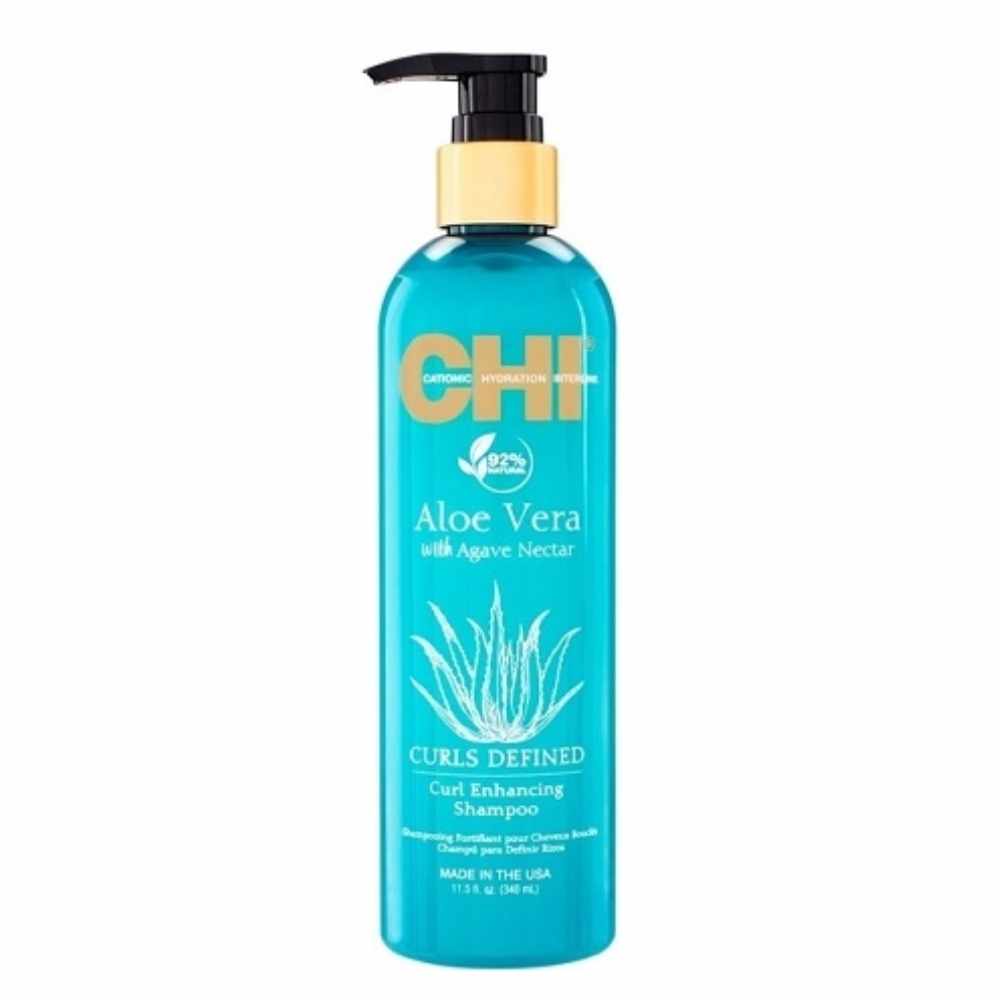 CHI Aloe Vera with Agave Nectar Curls Defined Shampoo - šampon na kudrnaté/vlnité vlasy, 340 ml