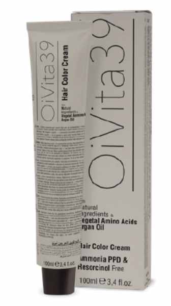 OiVita39 Hair Cream Color Ammonia PPD a Resorcinol Free - bezamoniaková krémová barva bez PPD a resorcinolu, 100 ml