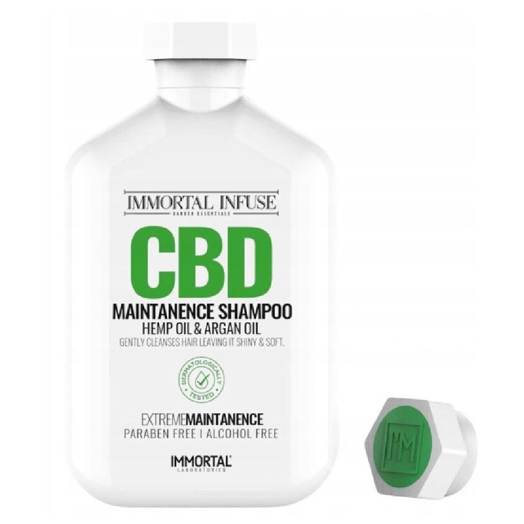 Immortal CBD Maintanence Shampoo - šampón s konopným a argánovým olejom, 500 ml